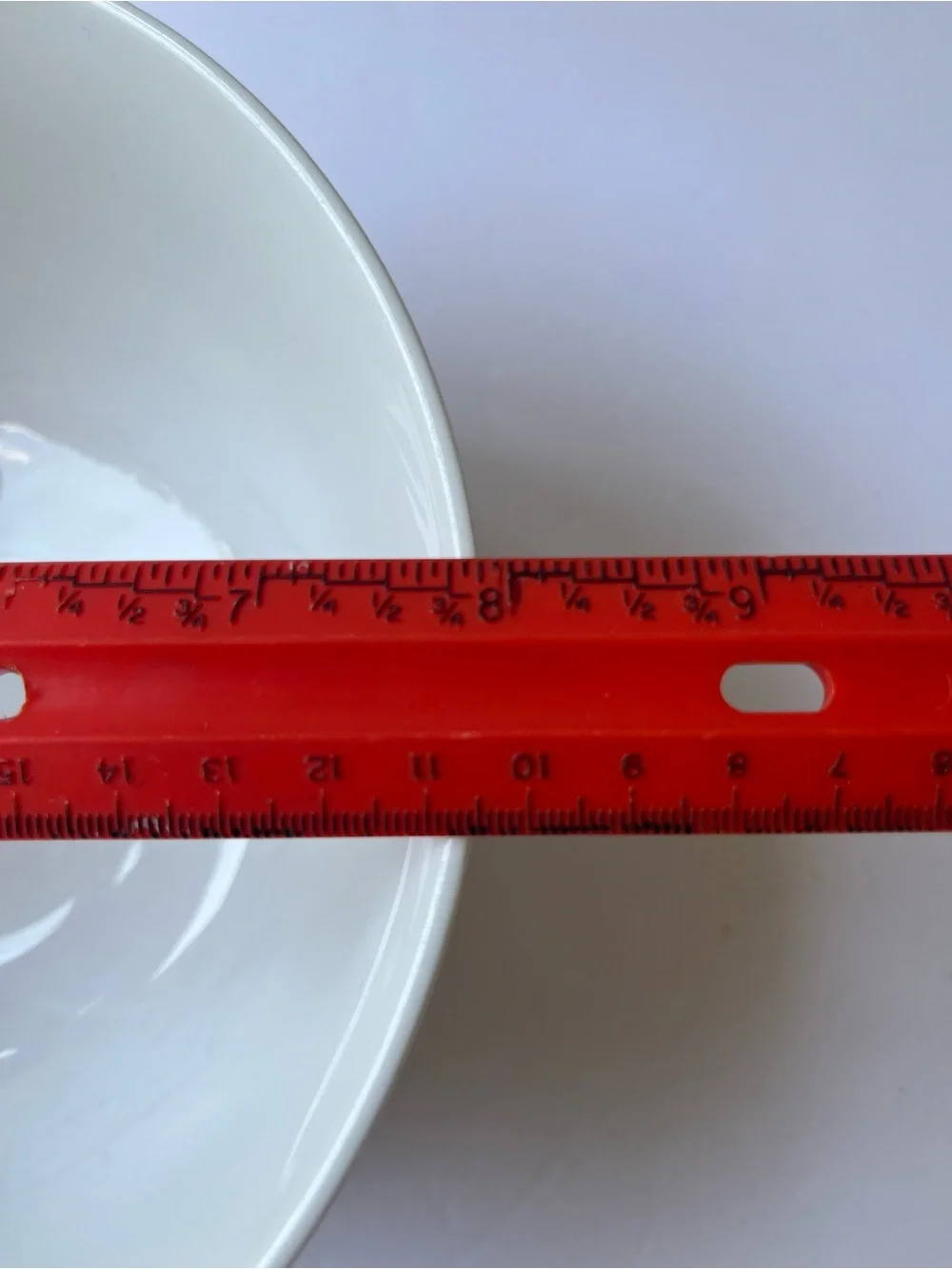 Crate & Barrel Minimal White Ceramic Serving Bowl - 6 cups